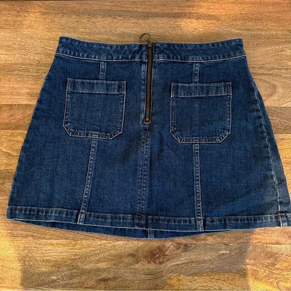 Madewell Mini Zip Jean Skirt Sz 12 (31” waist)